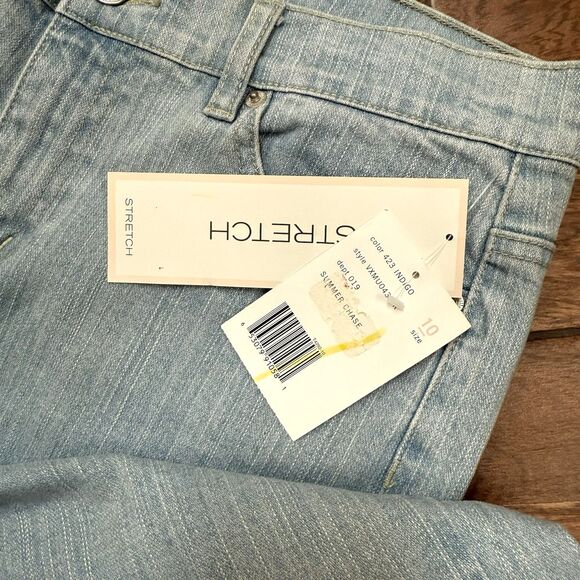 Women's Villager Liz Claiborne Cropped Jeans Stretch Size 10 NWT RN52002 - Picture 7 of 8